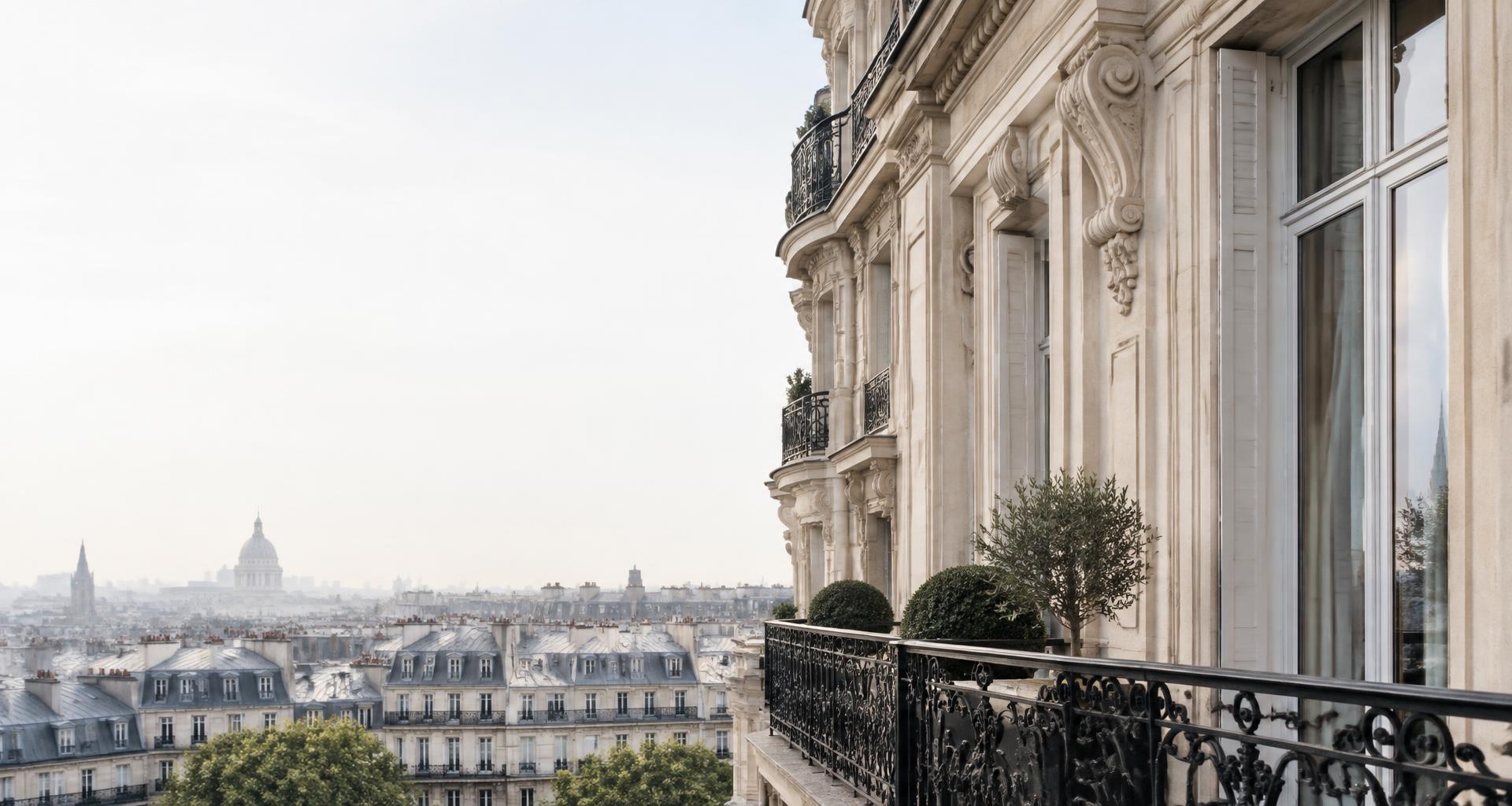 Architecture parisienne et perspective sur la ville